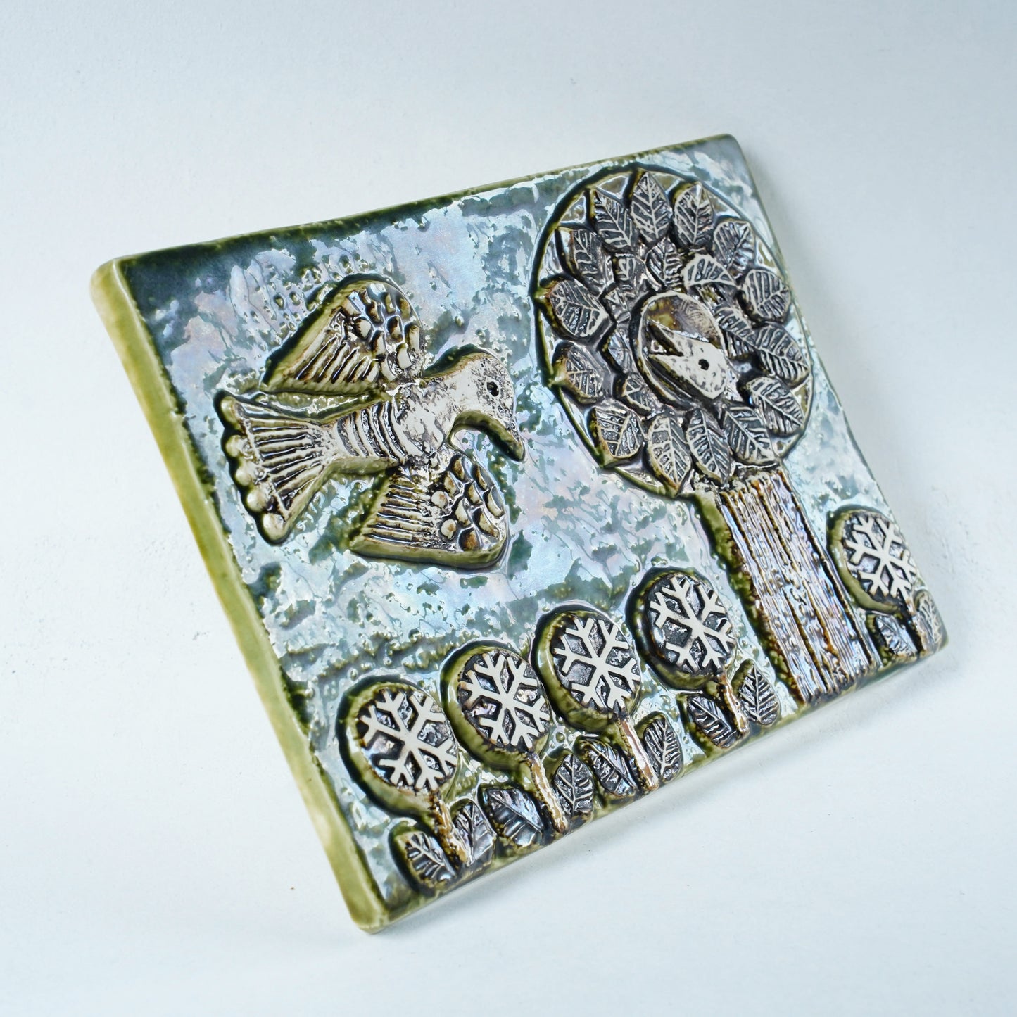 希少 リサ・ラーソン（Lisa Larson）鳥の陶板 - 7