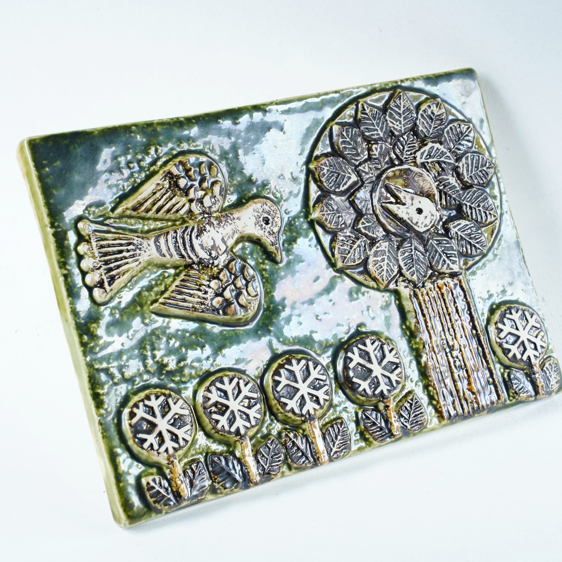 希少 リサ・ラーソン（Lisa Larson）鳥の陶板 - 8