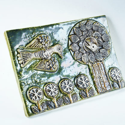 希少 リサ・ラーソン（Lisa Larson）鳥の陶板 - 8