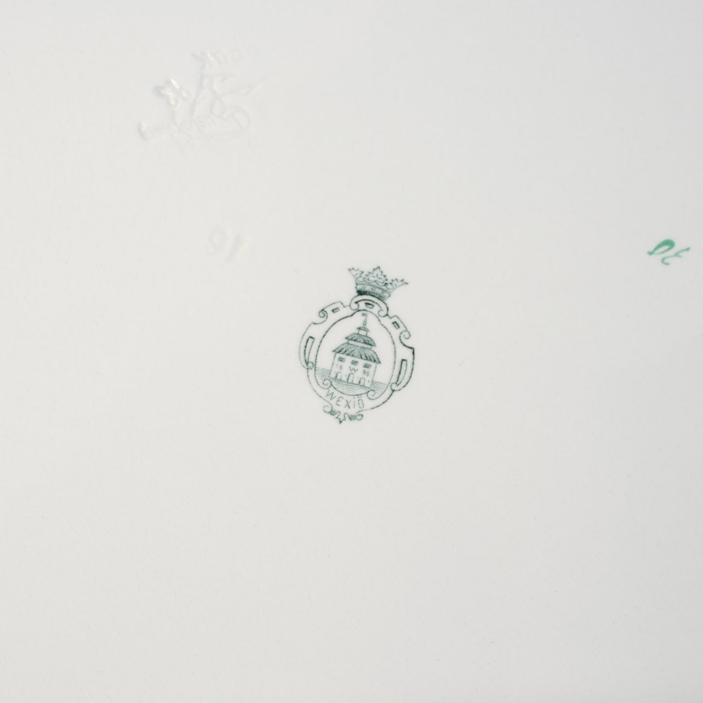 100年前の北欧皿 グスタフスベリ製 ヴェクショー（Wexiö）特大 スクエアプレート コンディション詳細