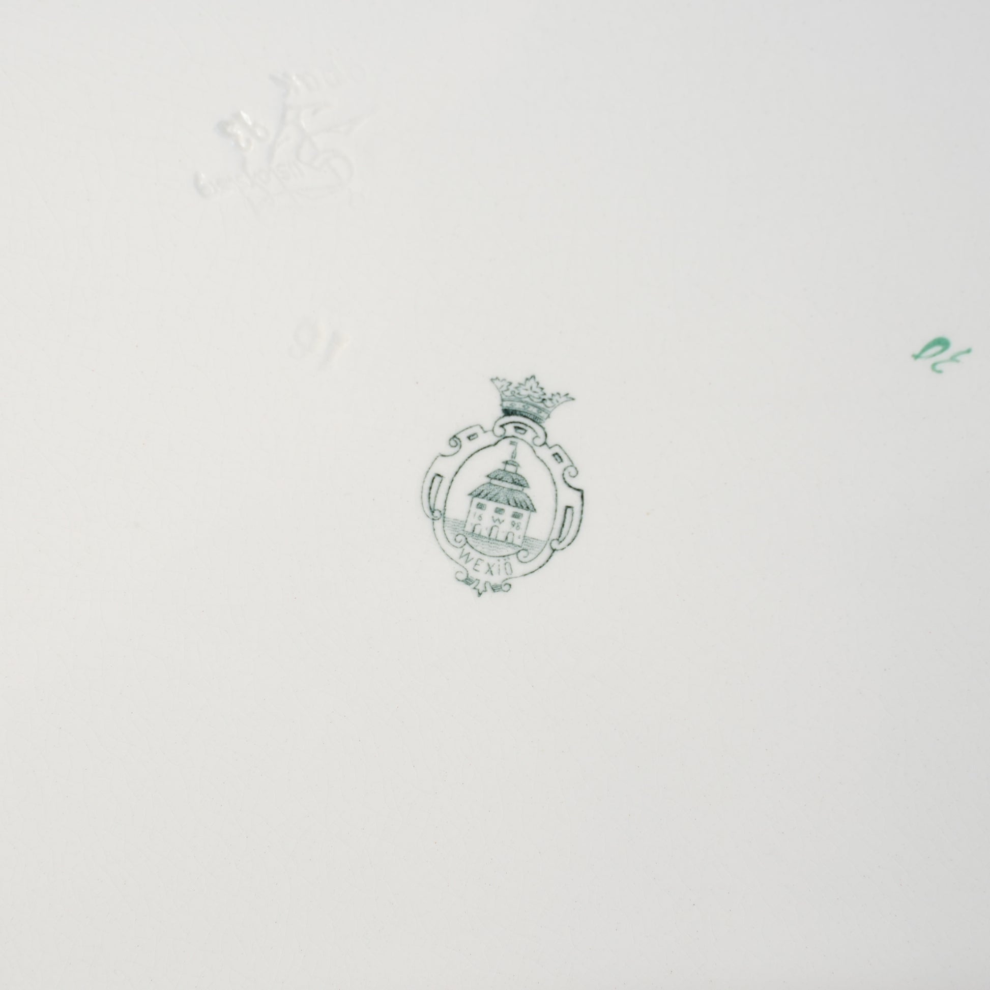 100年前の北欧皿 グスタフスベリ製 ヴェクショー（Wexiö）特大 スクエアプレート コンディション詳細