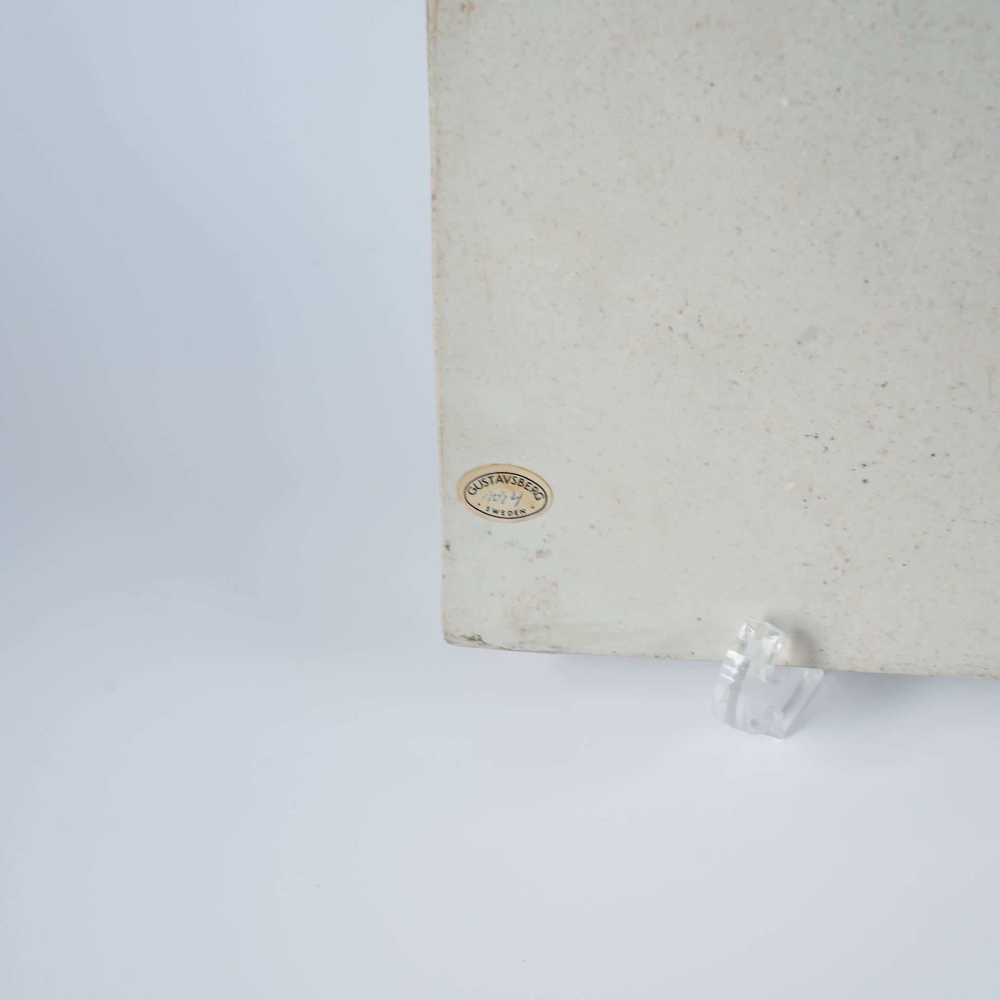 希少 ユニークピース グスタフスベリ リサ・ラーソン 白いひまわり（Solros）の陶板 - 6