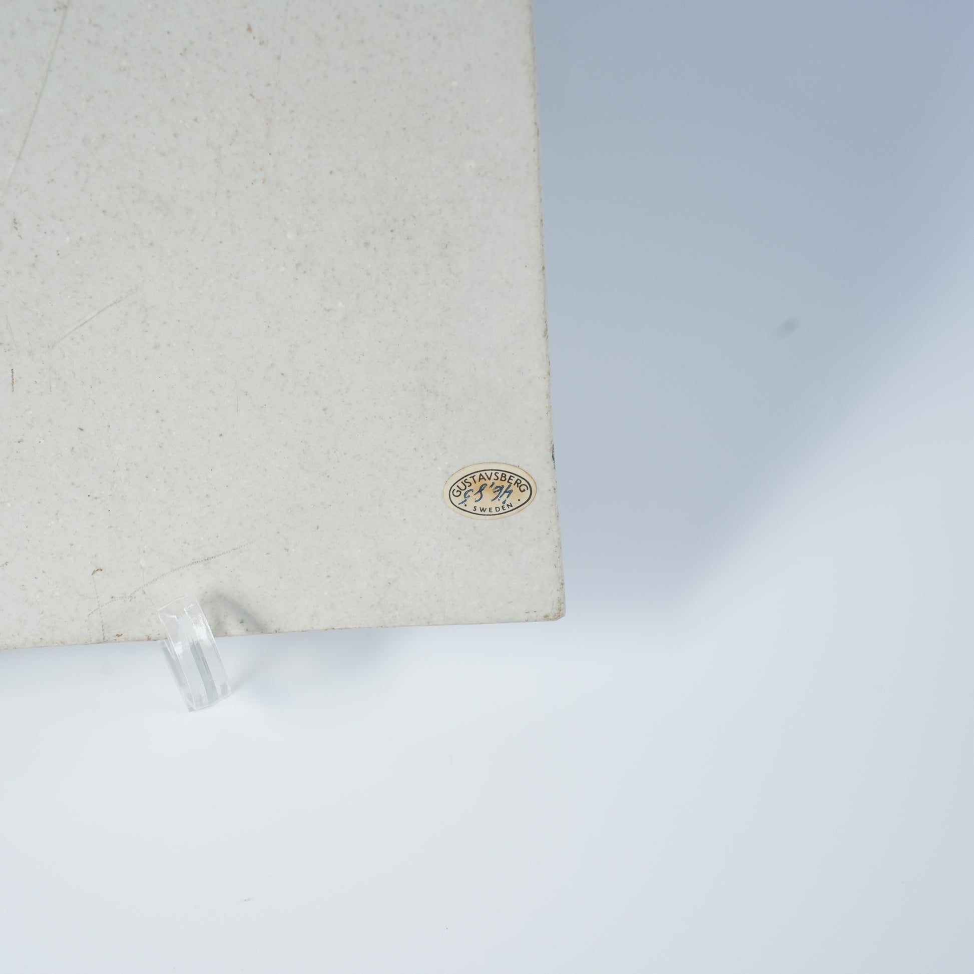 希少 ユニークピース グスタフスベリ リサ・ラーソン 白いひまわり（Solros）の陶板 - 7