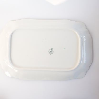 100年前の北欧皿 グスタフスベリ製 ヴェクショー（Wexiö）特大 スクエアプレート - バックスタンプ・裏印