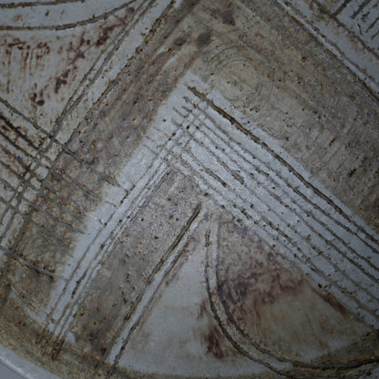 リサ・ラーソン初期のユニークピース 飾り皿 交差する大地の大皿 - ディテール 7