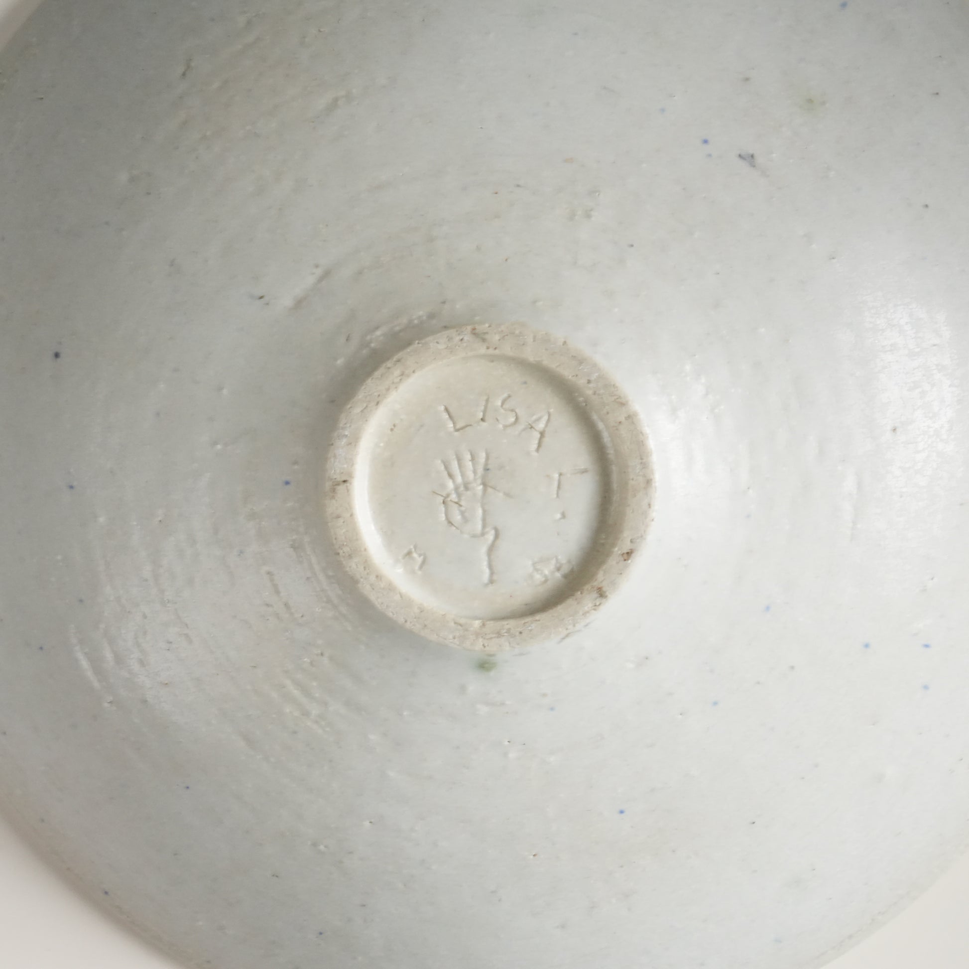 リサ・ラーソン初期のユニークピース 飾り皿 交差する大地の大皿 - ディテール 9