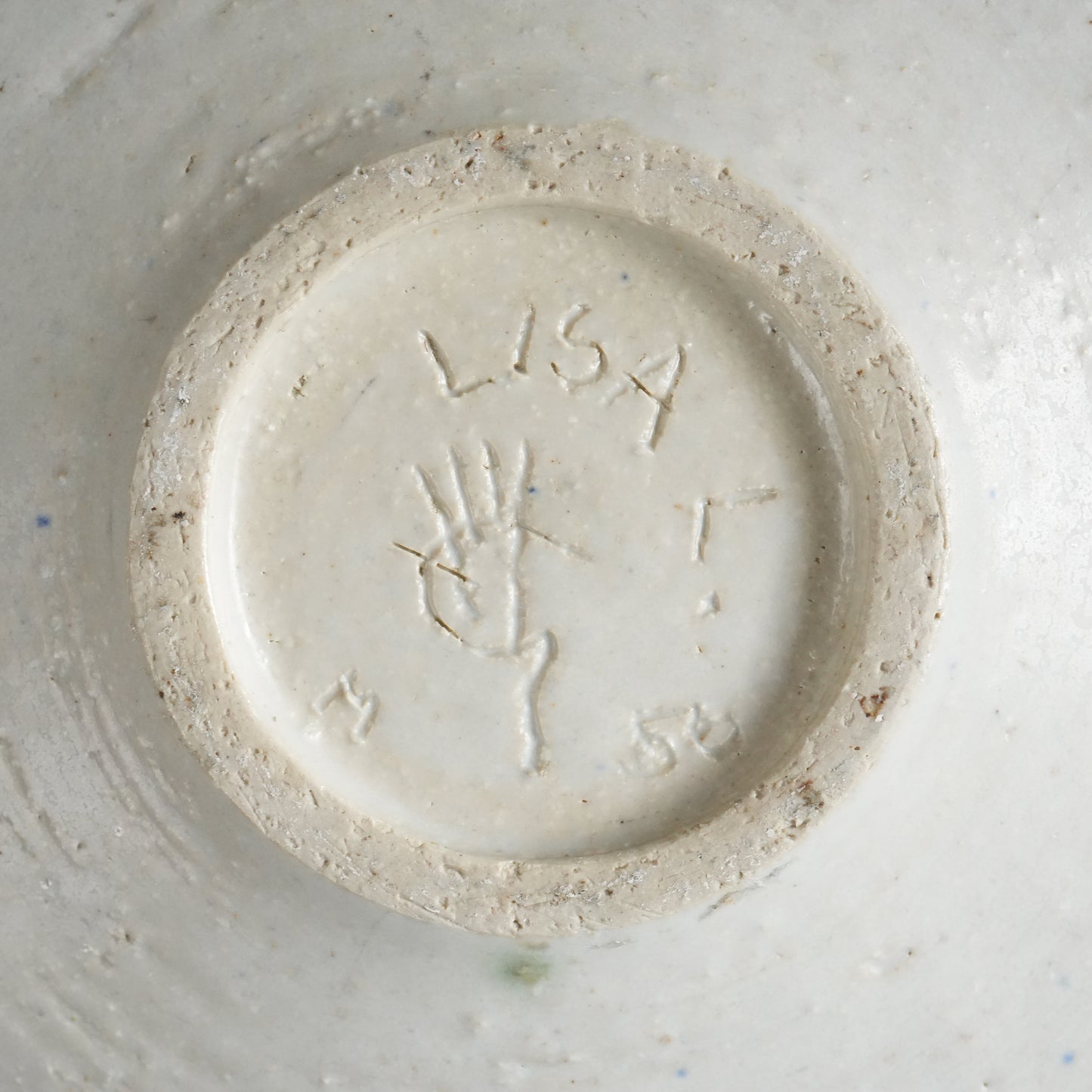 リサ・ラーソン初期のユニークピース 飾り皿 交差する大地の大皿 - ディテール 10