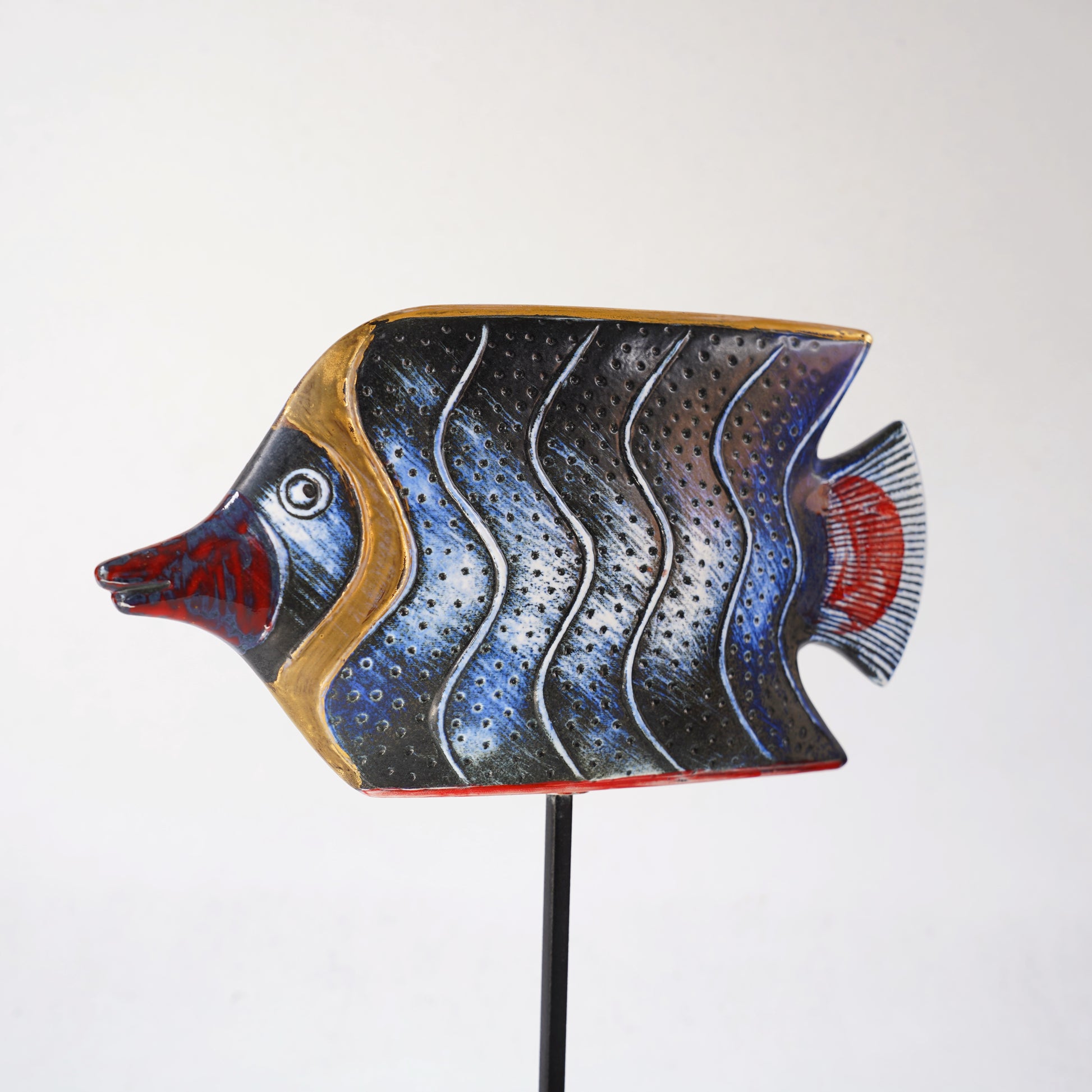 希少 リサ・ラーソン（Lisa Larson）オーシャンシリーズ 魚のオブジェ 3 - 12