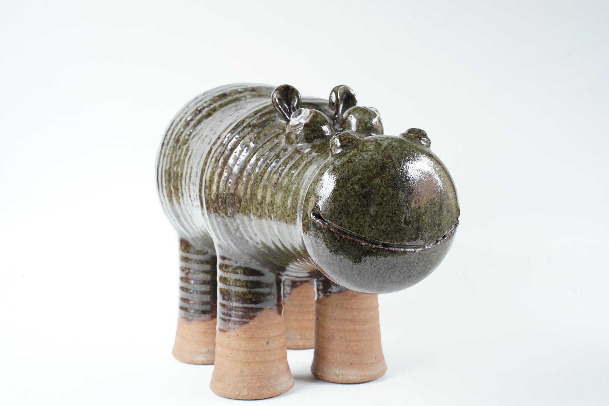 希少な一点もの リサ・ラーソン（Lisa Larson）ユニークピース 大きなカバ - 3