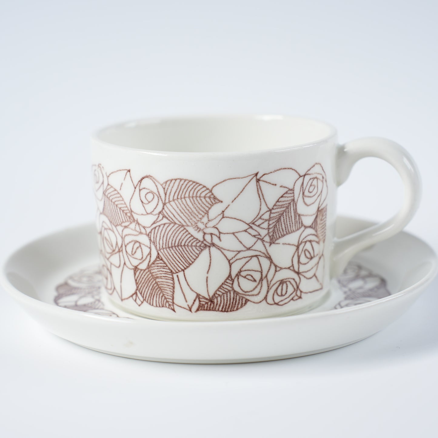 グスタフスベリ ローゼンフェルト（Rosenfalt）ティーカップ＆ソーサー 2 ヴィンテージ北欧食器