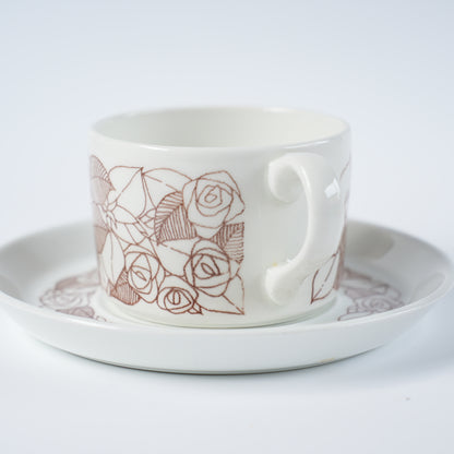 グスタフスベリ ローゼンフェルト（Rosenfalt）ティーカップ＆ソーサー ヴィンテージ北欧食器