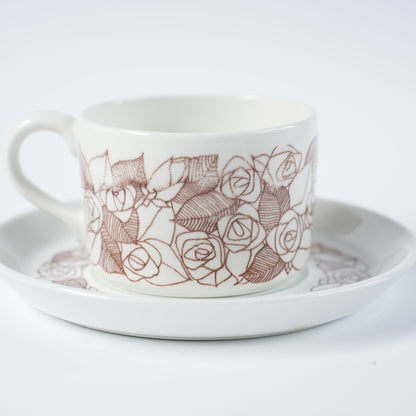 グスタフスベリ ローゼンフェルト（Rosenfalt）ティーカップ＆ソーサー ヴィンテージ北欧食器