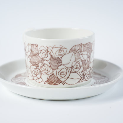 グスタフスベリ ローゼンフェルト（Rosenfalt）ティーカップ＆ソーサー ヴィンテージ北欧食器