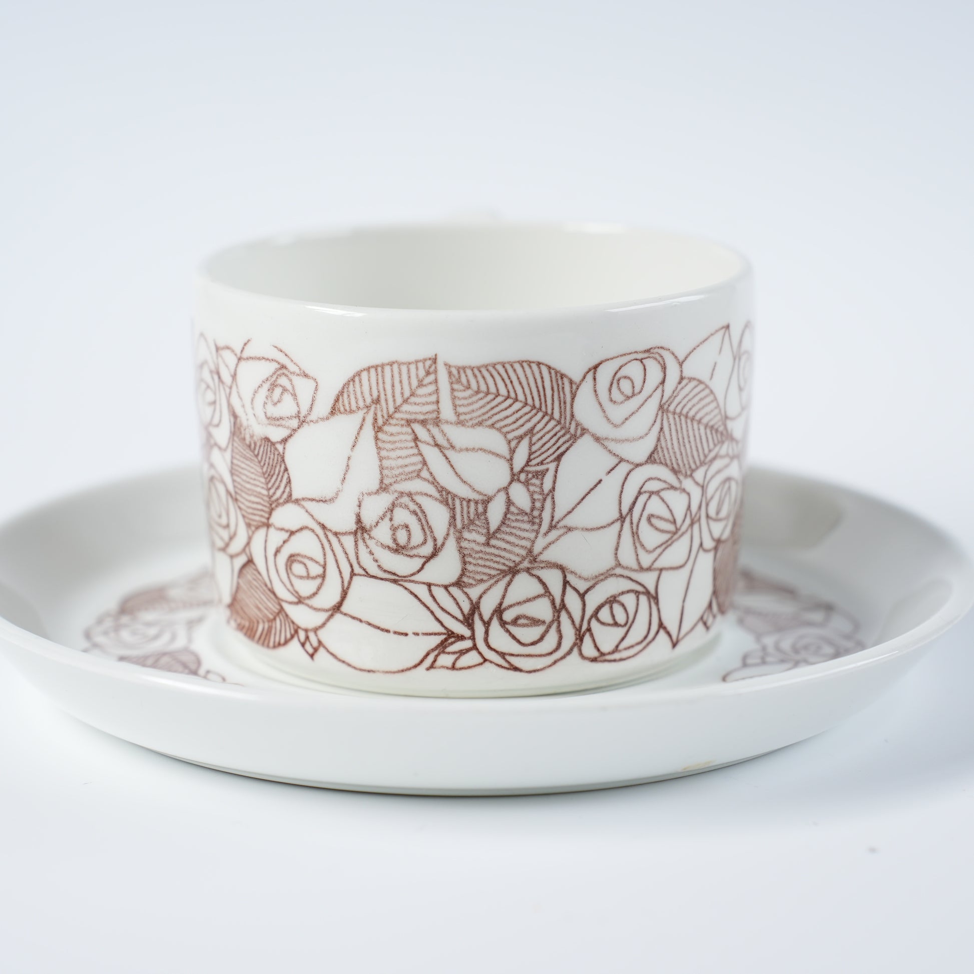 グスタフスベリ ローゼンフェルト（Rosenfalt）ティーカップ＆ソーサー ヴィンテージ北欧食器