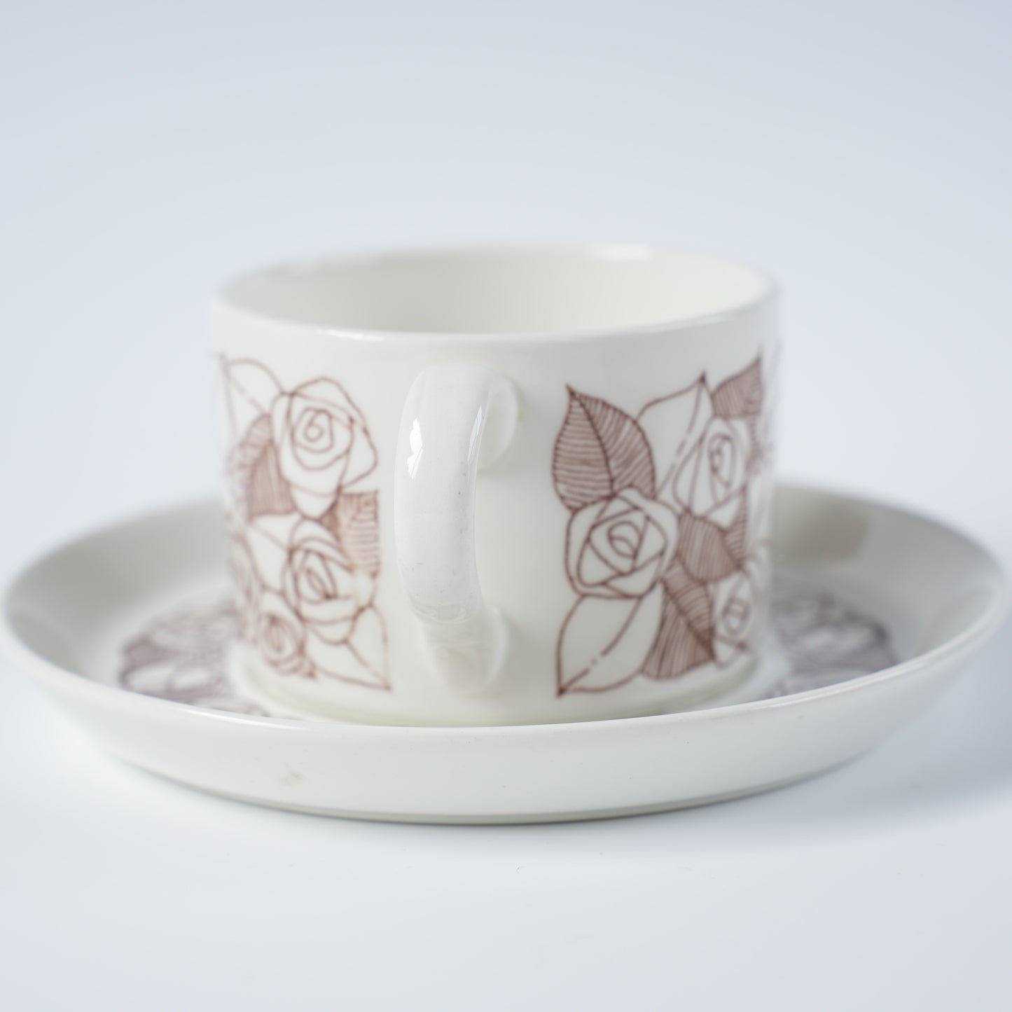 グスタフスベリ ローゼンフェルト（Rosenfalt）ティーカップ＆ソーサー 2 ヴィンテージ北欧食器