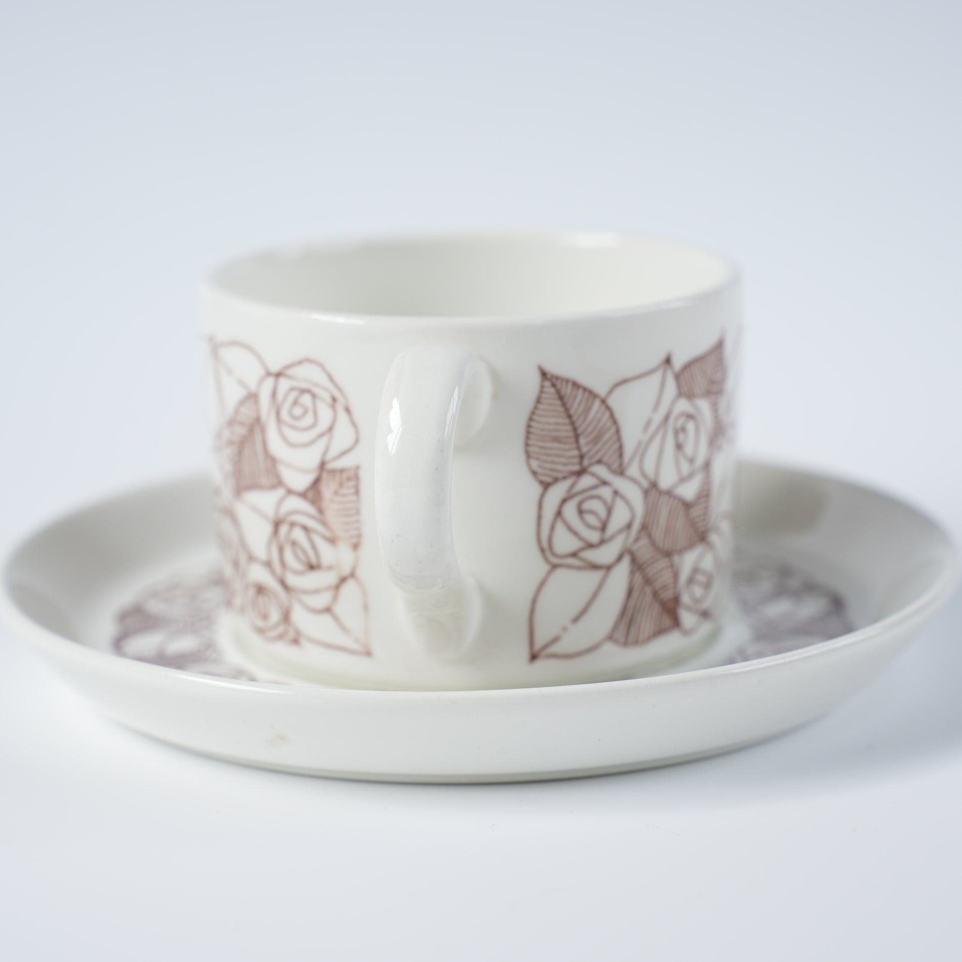 グスタフスベリ ローゼンフェルト（Rosenfalt）ティーカップ＆ソーサー 2 ヴィンテージ北欧食器