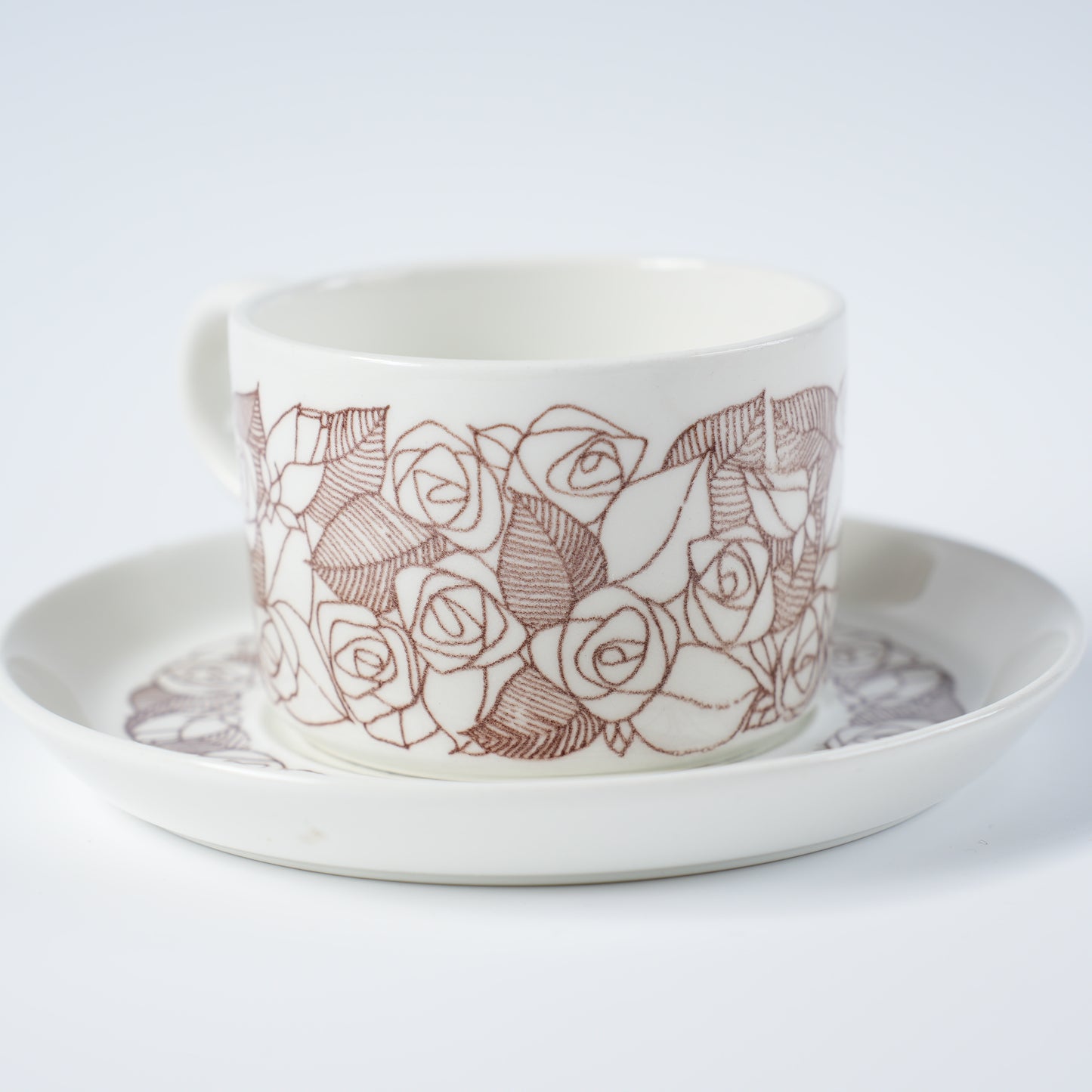 グスタフスベリ ローゼンフェルト（Rosenfalt）ティーカップ＆ソーサー 2 ヴィンテージ北欧食器