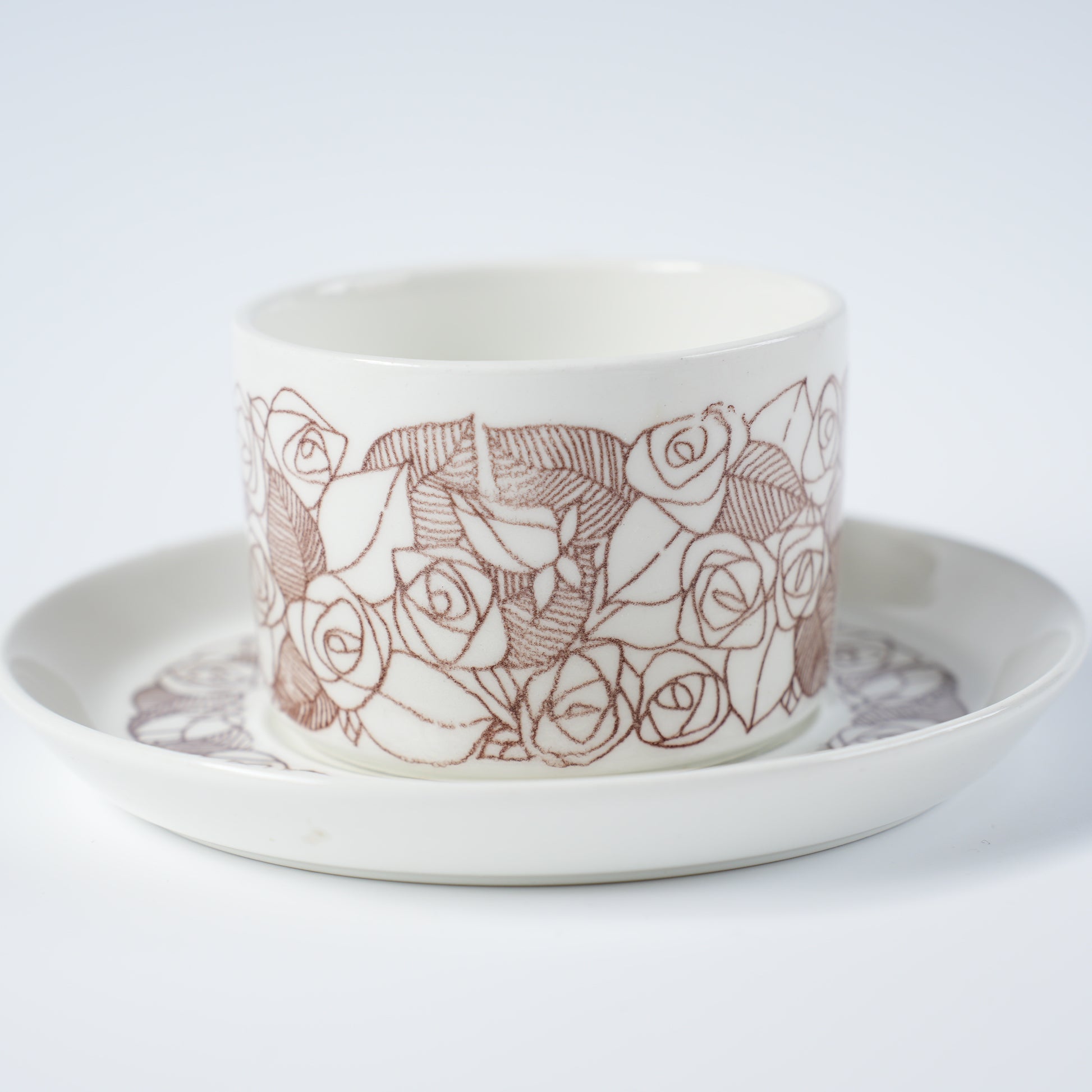 グスタフスベリ ローゼンフェルト（Rosenfalt）ティーカップ＆ソーサー 2 ヴィンテージ北欧食器