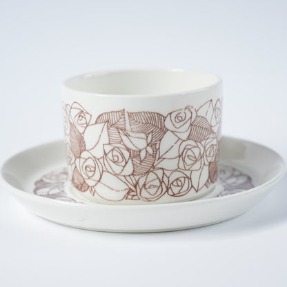 グスタフスベリ ローゼンフェルト（Rosenfalt）ティーカップ＆ソーサー 2 ヴィンテージ北欧食器