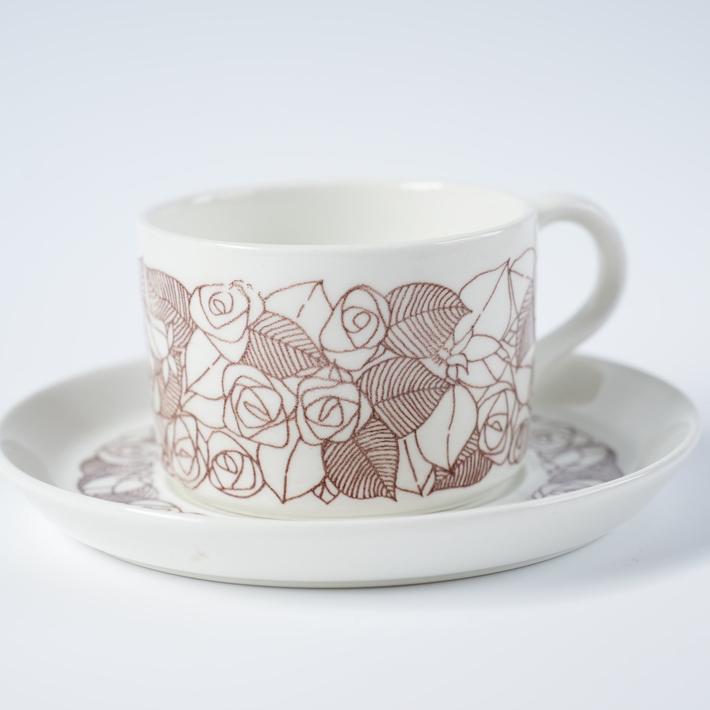 グスタフスベリ ローゼンフェルト（Rosenfalt）ティーカップ＆ソーサー 2 ヴィンテージ北欧食器