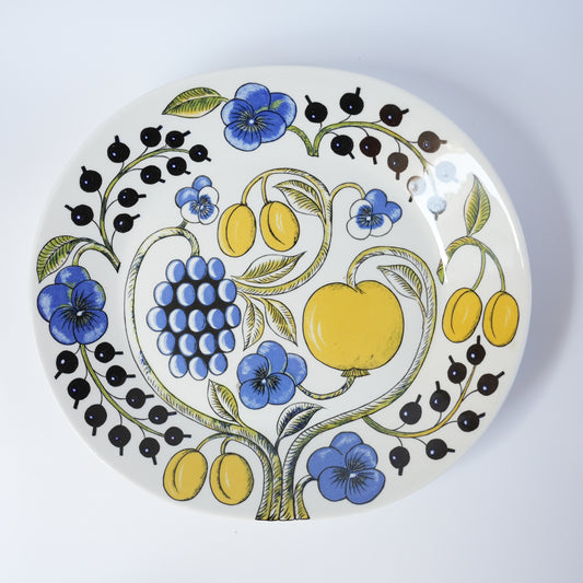 希少【ヴィオラロゴ】ARABIA（アラビア）パラティッシ（Paratiisi）1970年製 オーバルプレート 29.5cm