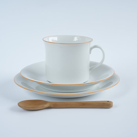 ロールストランド プリムール（Primeur）ティーカップ＆ソーサー＆ケーキ皿 トリオ