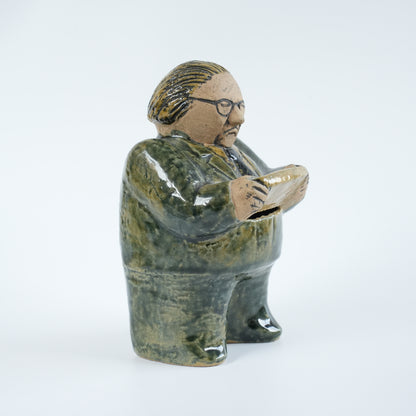 希少 リサ・ラーソン ユニークピース グンナル・ストレング財務大臣貯金箱