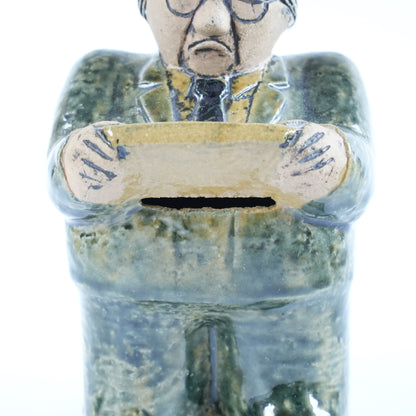 希少 リサ・ラーソン ユニークピース グンナル・ストレング財務大臣貯金箱