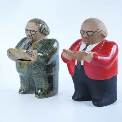 希少 リサ・ラーソン ユニークピース グンナル・ストレング財務大臣貯金箱