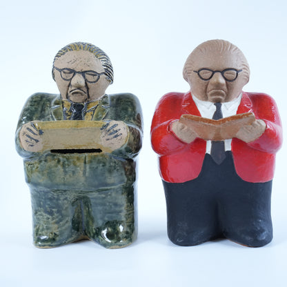 希少 リサ・ラーソン ユニークピース グンナル・ストレング財務大臣貯金箱