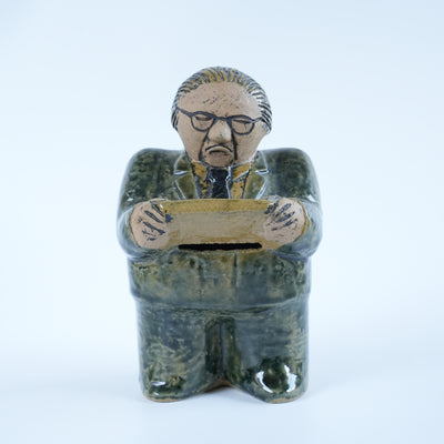 希少 リサ・ラーソン ユニークピース グンナル・ストレング財務大臣貯金箱