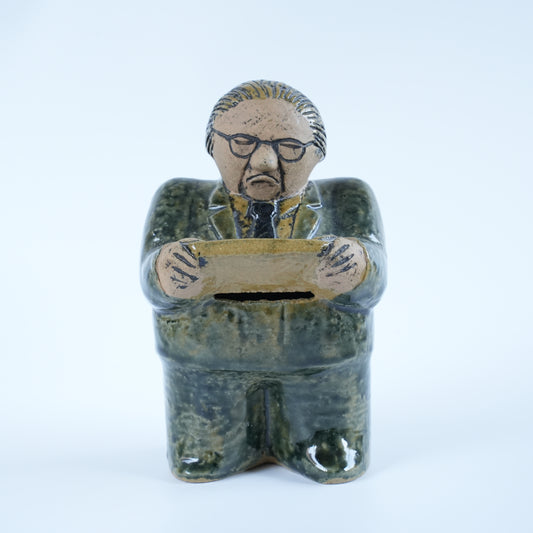 希少 リサ・ラーソン ユニークピース グンナル・ストレング財務大臣貯金箱