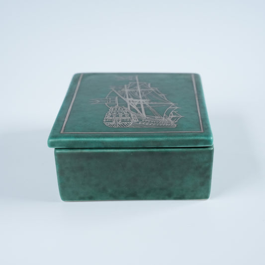 グスタフスベリ アルジェンタ（Argenta）銀彩 蓋付き箱 ヴィルヘルム・コーゲ