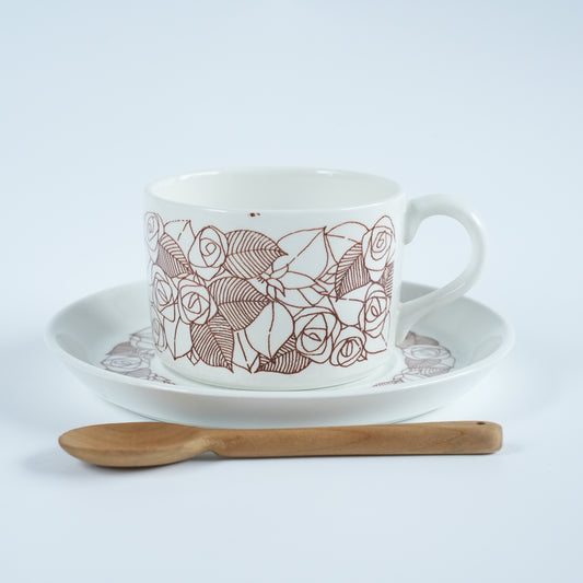 希少 訳あり グスタフスベリ ローゼンフェルト（Rosenfalt）ティーカップ＆ソーサー 1