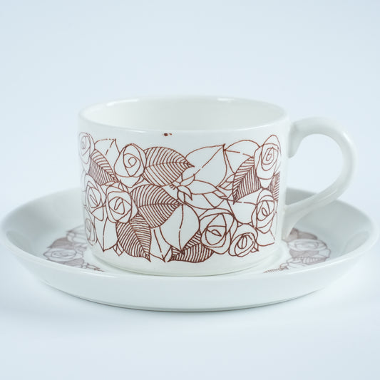 希少 訳あり グスタフスベリ ローゼンフェルト（Rosenfalt）ティーカップ＆ソーサー 1