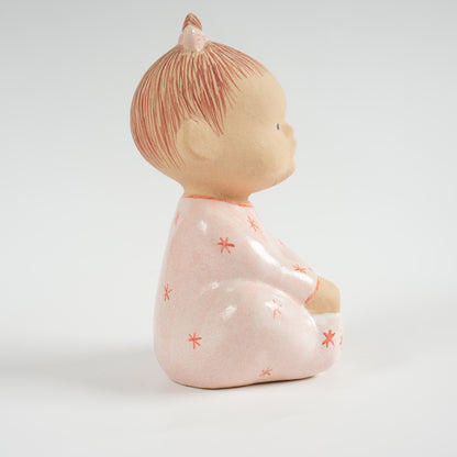 希少 フリーランス期 赤ちゃん（Pyret）リサ・ラーソン（Lisa Larson）グスタフスベリ製 ストーンウェア 高さ16cm