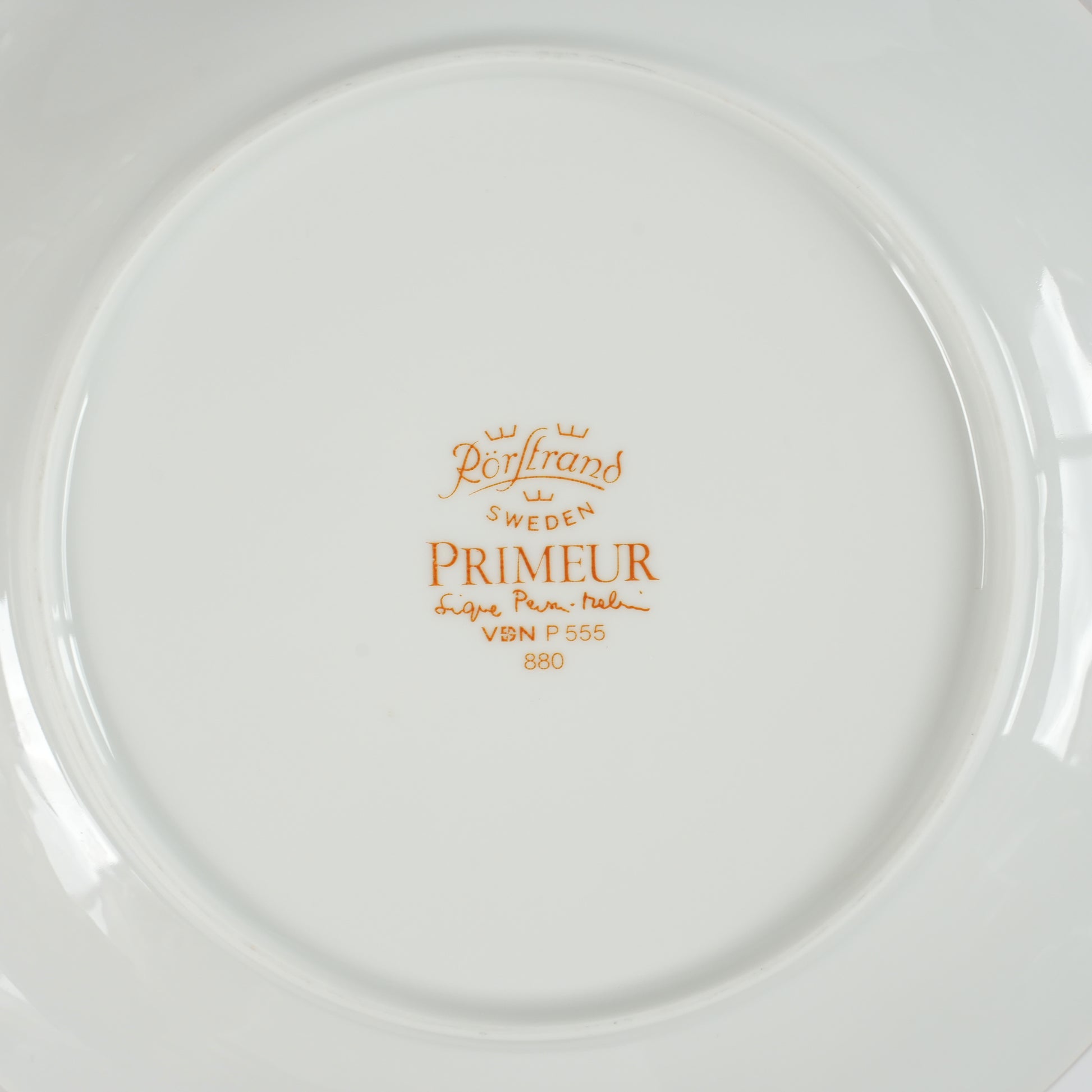 ロールストランド プリムール（Primeur）21cmプレート 細部の文様