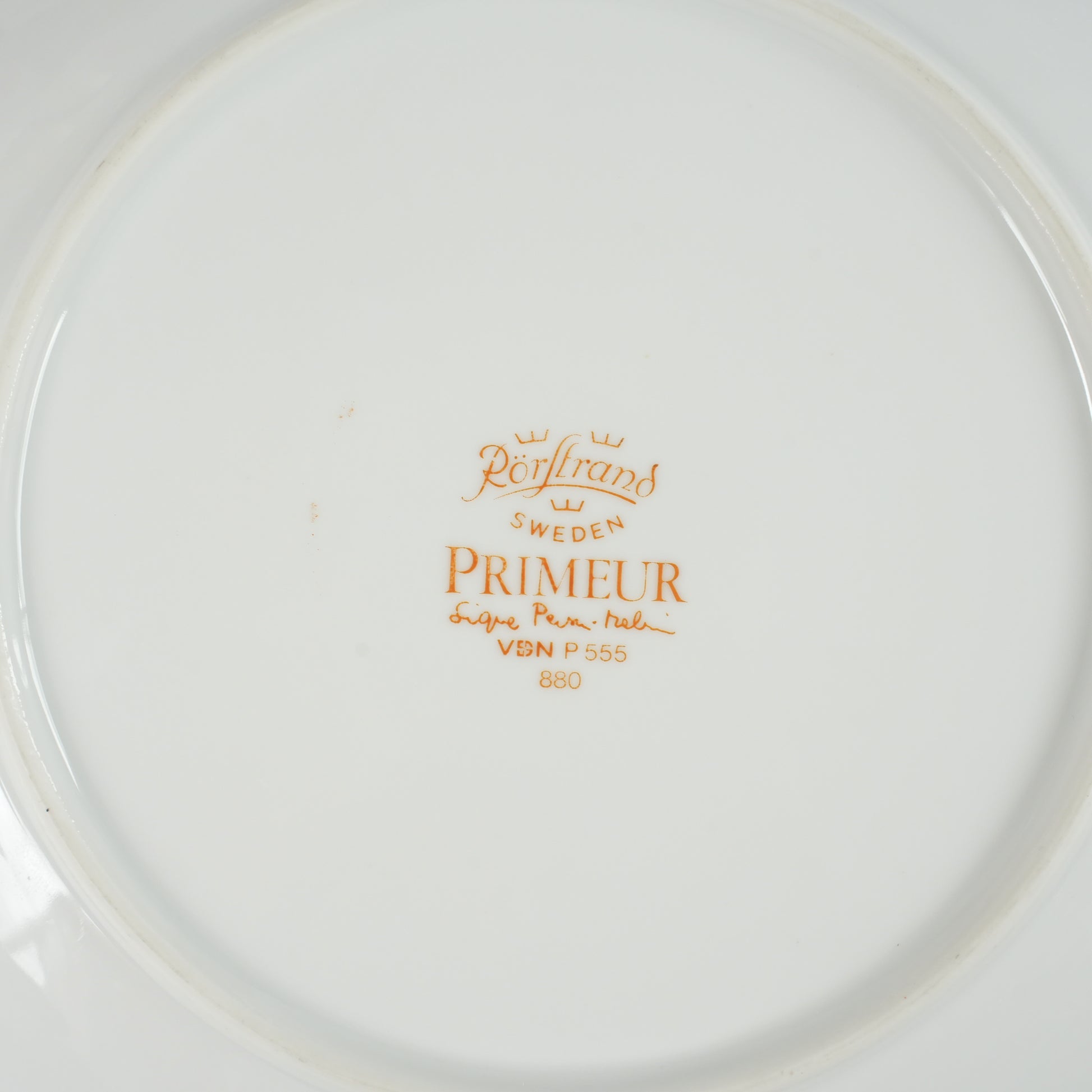 ロールストランド プリムール（Primeur）24.5cmプレート 細部の文様