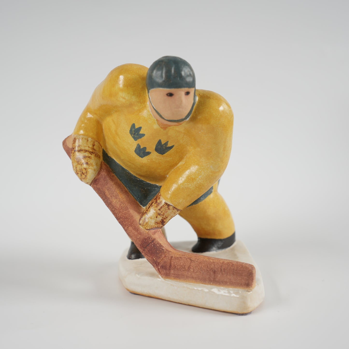 アイスホッケー選手（Ishockeyspelare）リサ・ラーソン（Lisa Larson）トレ・クロノール（Tre Kronor）Kスタジオ製 ストーンウェア