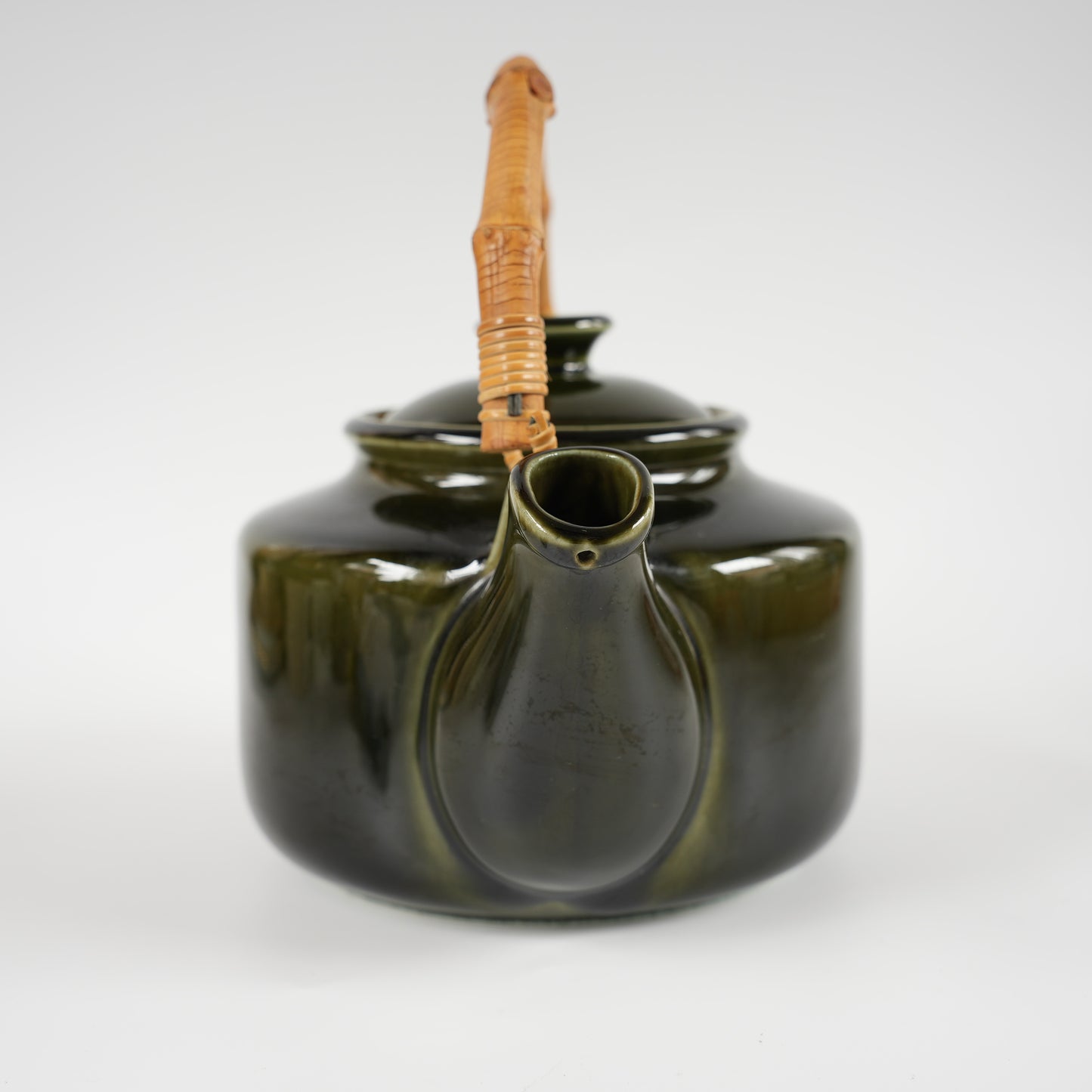 訳あり グスタフスベリ スティグ・リンドベリ（Stig Lindberg）ヴァルダーグ（Vardag）ティーポット 濃緑 デッドストック