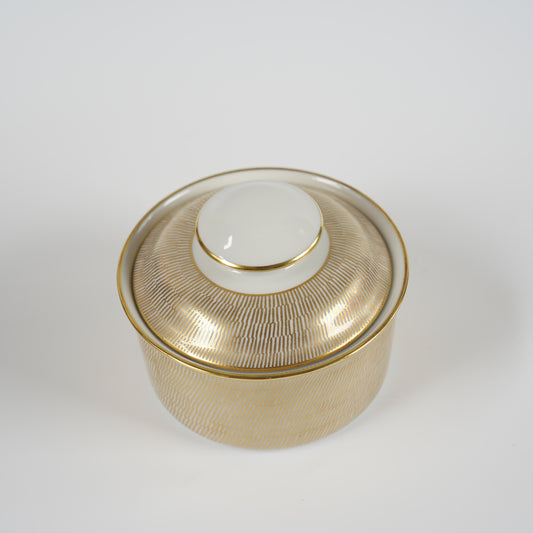 ロールストランド プリムール（Primeur）グルド「バグダッド」（Guld Bagdad）金彩 シュガーボウル 別角度