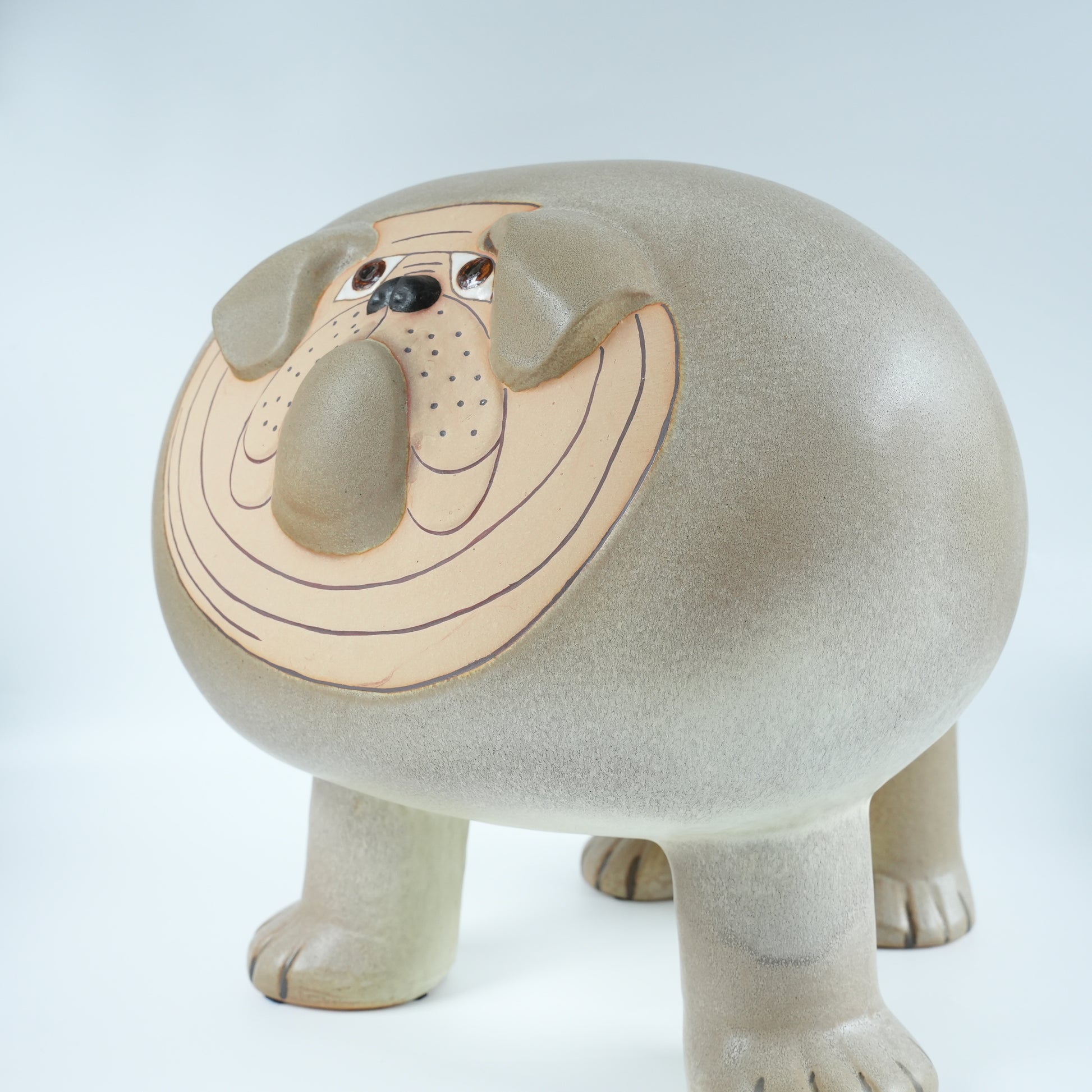【廃盤品】希少 大型 リサ・ラーソン ブルドッグ マキシ（Bulldog Maxi）グスタフスベリＫスタジオ