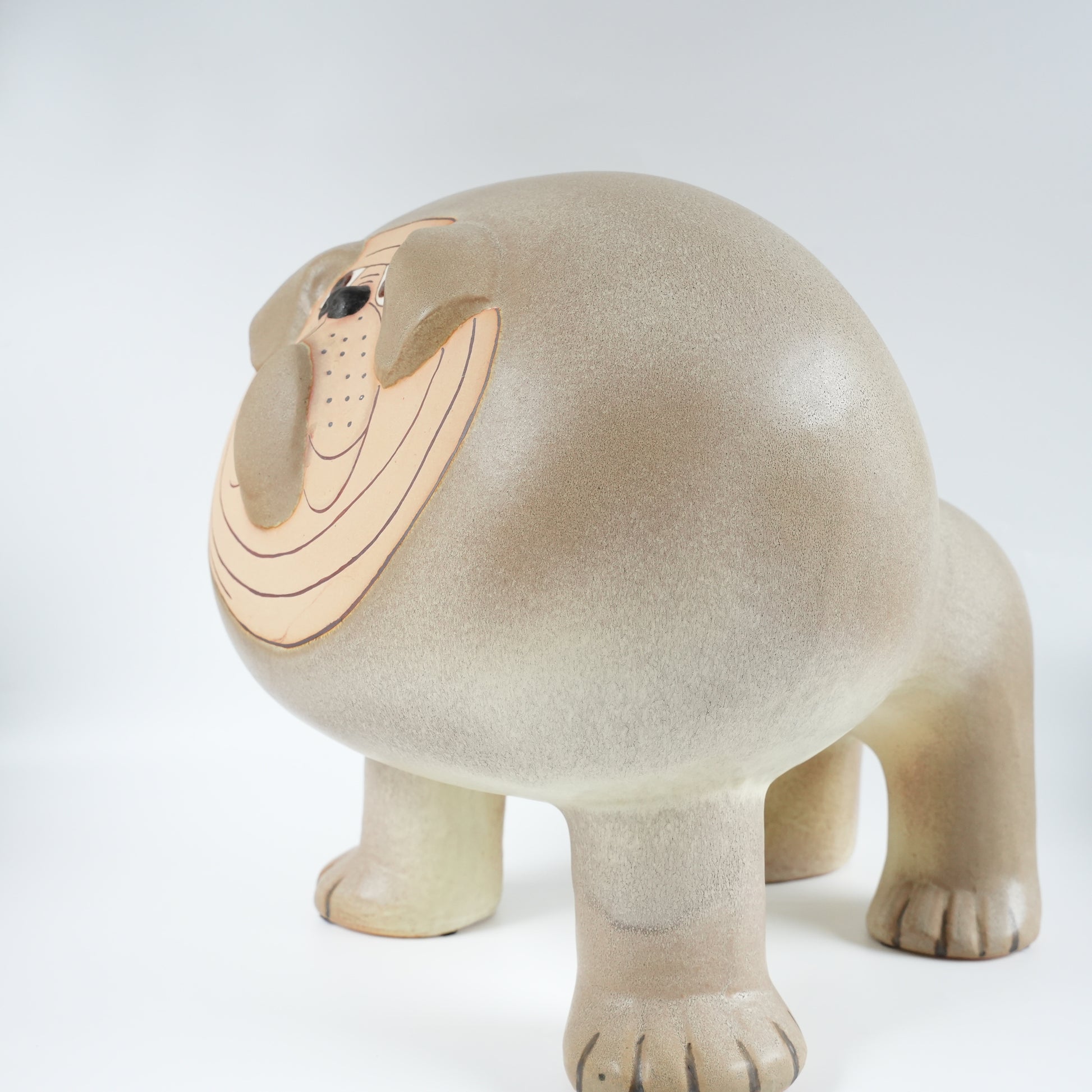 【廃盤品】希少 大型 リサ・ラーソン ブルドッグ マキシ（Bulldog Maxi）グスタフスベリＫスタジオ