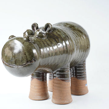 リサラーソン カバ 貯金箱 リサラーソン カバ 貯金箱 波佐見焼 置物