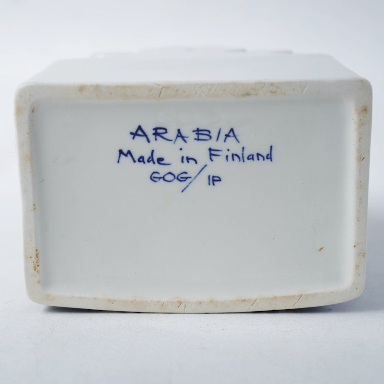 アラビア（ARABIA）アトリエGOG（Atelje GOG）青いソルトボックス 食品保存容器 ARABIA   