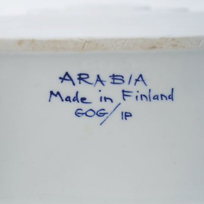 アラビア（ARABIA）アトリエGOG（Atelje GOG）青いソルトボックス 食品保存容器 ARABIA   