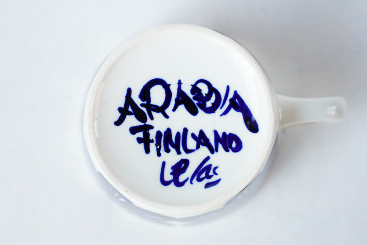 貫入あり 希少 アラビア（ARABIA）サンバ（Samba）カップ＆ソーサー Coffee & Tea Saucers ARABIA   