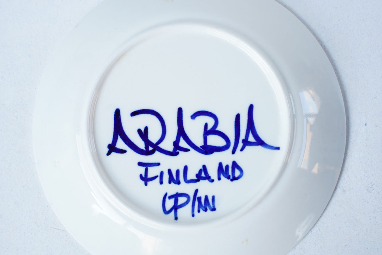 貫入あり 希少 アラビア（ARABIA）サンバ（Samba）カップ＆ソーサー Coffee & Tea Saucers ARABIA   