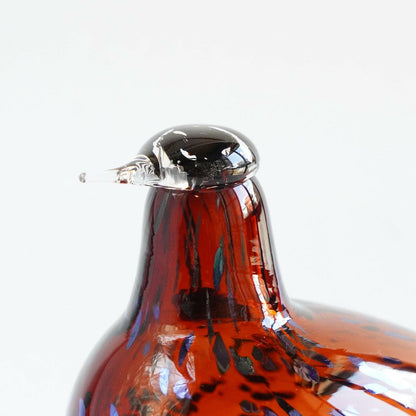 イッタラ オイヴァ・トイッカ（Oiva Toikka）復刻版 ペッカシーニ ブラウン ガラスの置物