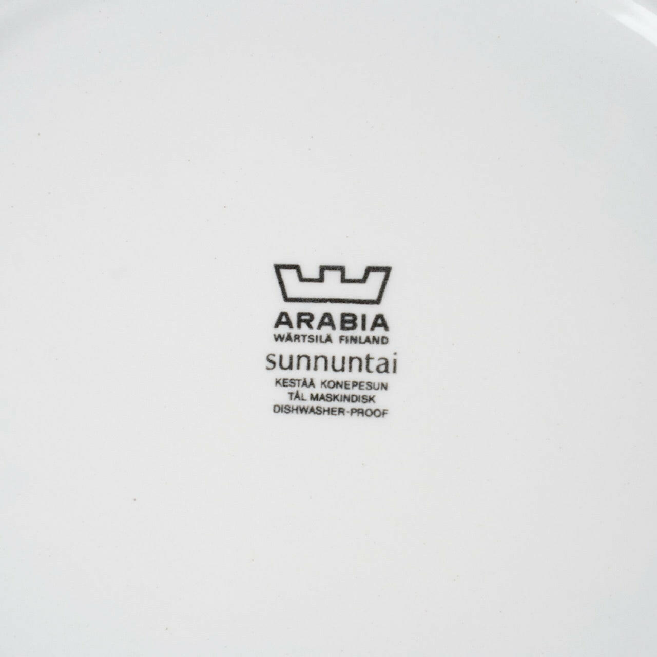 ヴィンテージ ARABIA スンヌンタイ（Sunnuntai）オーバルプレート25cm 2 皿 ARABIA   
